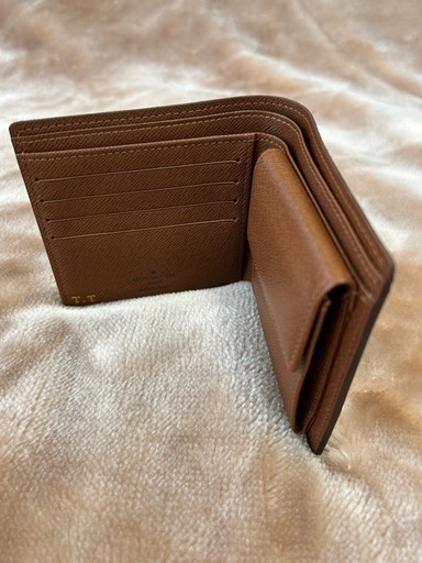 美品ルイヴィトン二つ折り財布ルイビトンM61675ポルトフォイユ・マルコミニ財布 LOUIS VUITTON モノグラム