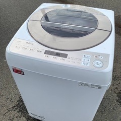 ♦SHARP 全自動電気洗濯機【2021年製】ES-KSV9E-N