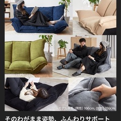 LOWYA ソファー　リクライニング可能
の画像