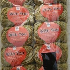 With You 純毛編み物用毛糸 10個セットの画像
