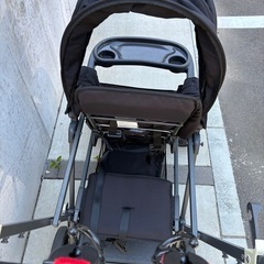 二人乗りベビーカー ジュービー 新品カッパ付きの画像