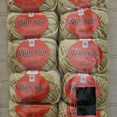 With You 純毛編み物用毛糸 10個セットの画像