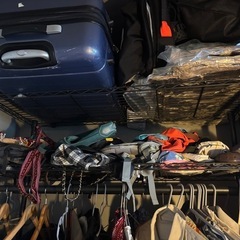 [お譲りします]3段ハンガーラック+コの字バー付きの画像