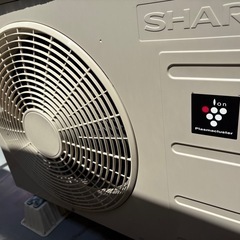 <早め取引優先>SHARPエアコンと室外機の画像