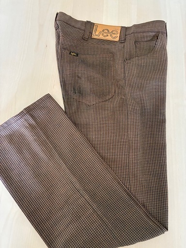 【LEE /リー】【レア】 デニム　千鳥格子　ブーツカット フレア レトロ パンツ