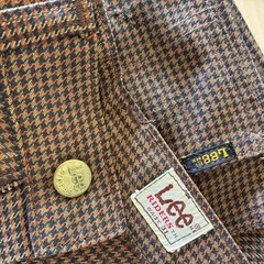 【LEE /リー】【レア】 デニム　千鳥格子　ブーツカット フレア レトロ パンツの画像