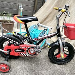  ブリヂストン　自転車　子供　キッズ　補助輪付きの画像