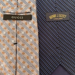 【GUCCI ＆HENRY J SCOTT】ネクタイ　2本の画像