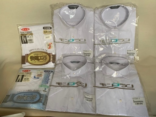 モンブラン半袖シャツM4枚　　　　　半ズボン下M2枚