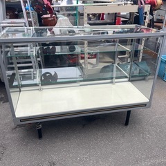 ガラスケース 中古 ガラス棚2段