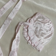 お宮参り　よだれかけ、帽子セットの画像