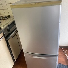 無料【冷蔵庫】2ドア／National製／幅50×奥行60×高さ120cm