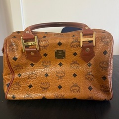 MCM レザーボストンバッグ