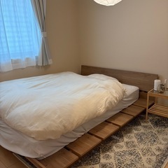 LOWYA人気商品  ベッドフレーム ダブルサイズの画像