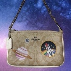 正規品COACH NASA 限定 コラボ 宇宙柄 ショルダーバッグ 