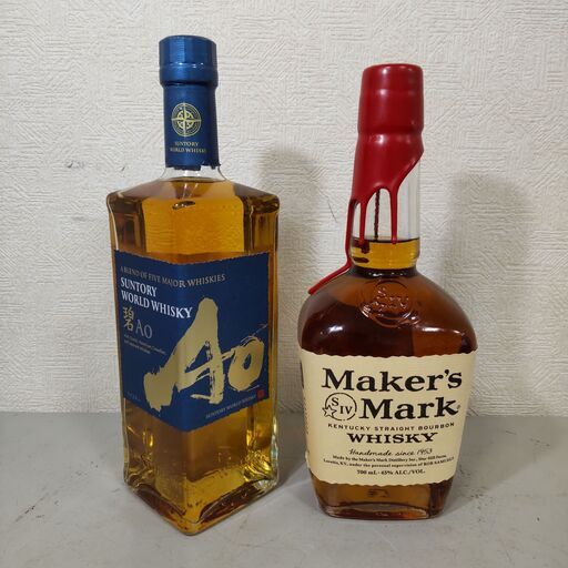 未開封品】SUNTORY 碧 AO + Maker's Mark メーカーズマーク