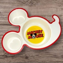 【未使用】ディズニー❤ミッキーマウス　お子様プレート　2個セットの画像