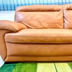 ニトリ 3人掛けソファ B637 キャメルブラウンの画像