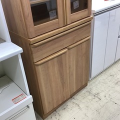 食器棚　ウッド調の画像