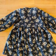 プティマイン　子供服　キッズ服　90　petitmain　長袖ワンピースの画像