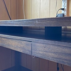 輸入家具　机　ブラウン　椅子無しの画像
