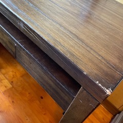 輸入家具　机　ブラウン　椅子無しの画像