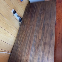 輸入家具　机　ブラウン　椅子無しの画像