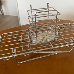 キッチン収納ラック ステンレス製の画像