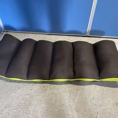 値下げ【格安】LIFEGADAGE 座椅子 角度調整可能 ブラウン×グリーン系 早い者勝ち 引取歓迎 配送OKの画像