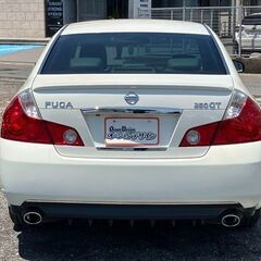 【自社ローン対応】★保証人なし★全国対応★フーガ　250GTｽﾀｲﾘｯｼｭｼﾙﾊﾞｰﾚｻﾞｰ★ﾎﾜｲﾄﾊﾟｰﾙ★純正DVDナビ★Bカメラ★ETC★車検2年付きの画像