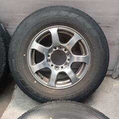 195/80R15 LT　アルミ　タイヤ4本セット　No.232　ハイエース系の画像