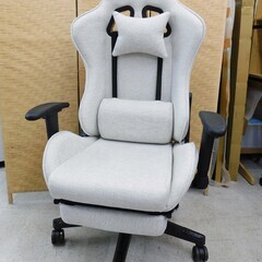【恵庭】ゲーミングチェア　イス　回転椅子　布製　中古品　PayP...