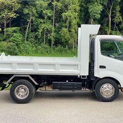 【J-0050】日野 デュトロ　XZU700X　ローダーダンプ　H28年式　５万キロ　最大積載量3650kg　新明和　メッキパーツ　車検付き　茨城県の画像