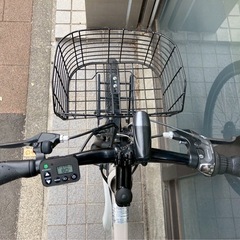 電動自転車 №3511 パナソニック ハリアー 26インチ ベージュの画像
