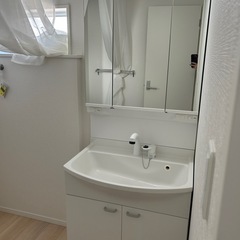 ホワイト　
未使用　 洗面台　の画像