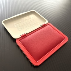 シャチハタ スタンプ台 顔料系 エコス 中形 HG-2EC 赤の画像