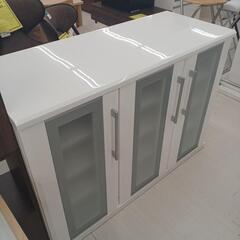 ★ジモティー割あり★キッチンカウンター　WH　※下段ハガレあり　...
