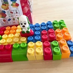 ワンワンのおおきなブロック　25ピースの画像