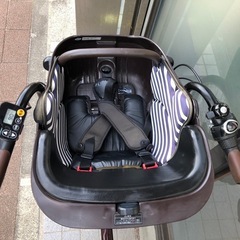 電動自転車 パナソニック ギュット 22/26インチ ブラウン　子供乗せの画像