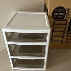 スーパークリアチェスト　３段の画像