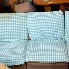 ソファ5人掛け　単体使用可　カバー付き