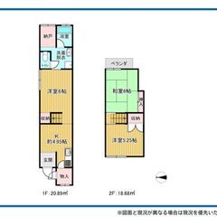 🎵門真市東田町 戸建 民泊可🎵初期費用無料 🎵ペット飼育可　3D...