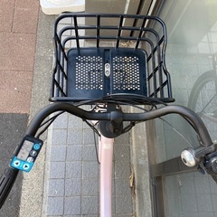 電動自転車 №3210 ヤマハ PAS Babby(バビー) 20インチ ピンク　子供乗せの画像