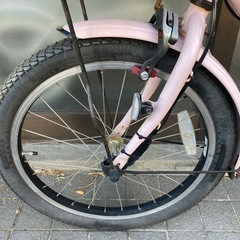 電動自転車 №3210 ヤマハ PAS Babby(バビー) 20インチ ピンク　子供乗せの画像