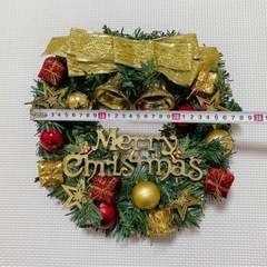 リース クリスマスリース　クリスマス クリスマス飾り イルミネーションライト付き ドア 玄関 壁掛け デコレーション おしゃれ かわいい 飾り品 インテリア 店舗用/玄関/リビング/子供部屋 誕生日/ギフト/贈答用 30cmの画像