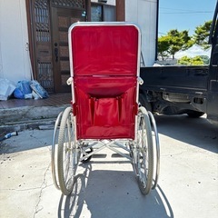 【美品】株式会社ジェーシーアイ　折り畳み自走式車椅子 の画像