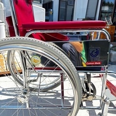 【美品】株式会社ジェーシーアイ　折り畳み自走式車椅子 の画像