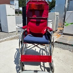 【美品】株式会社ジェーシーアイ　折り畳み自走式車椅子 の画像