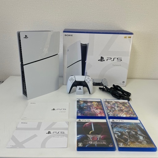 【美品】PS5 デジタルエディション モンスターハンターワイルズ 他 4本セット