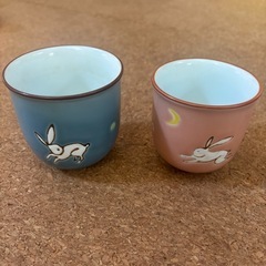 うさぎのめおと湯呑